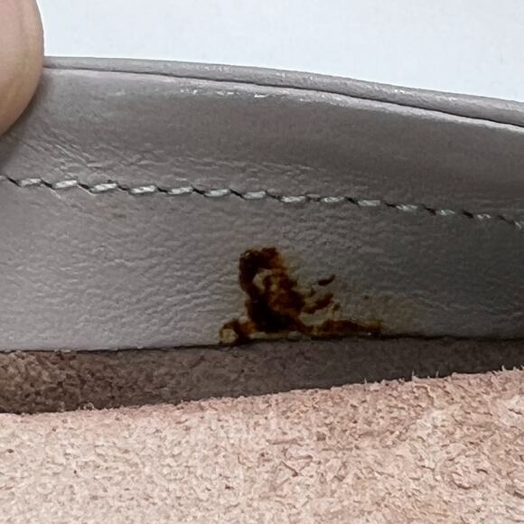 Birkenstock Celina Leather Slip On Grey 1004671 Women’s 5/EU 36 NWB FLAW Regular - Picture 13 of 13